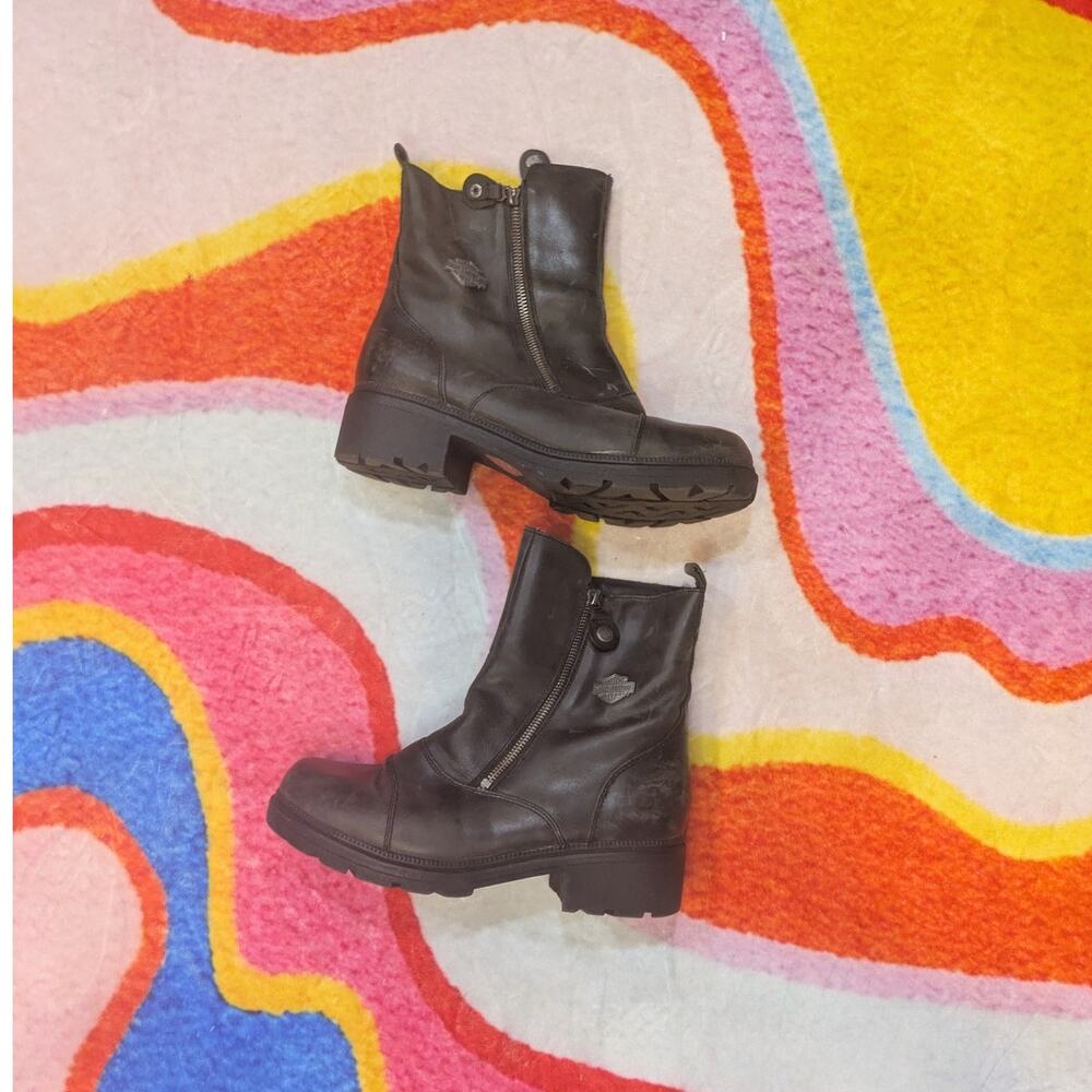 Harley Davidson Women's Amherst Moto Boots Size 11